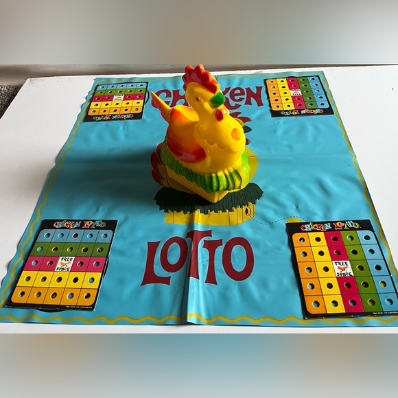 Vintage Chicken Lotto Bingo Game Retro 1960s Ideal Toy Corp Children's Games - Picture 6 of 6